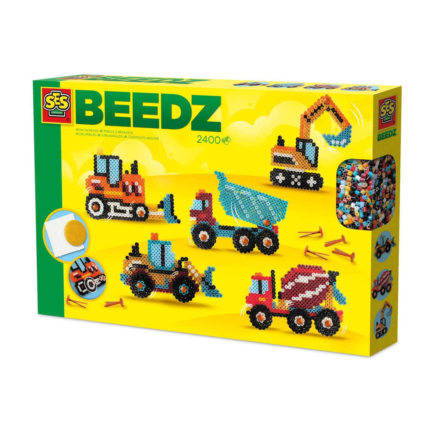 Iron on beads - Constructions trucks - 17536