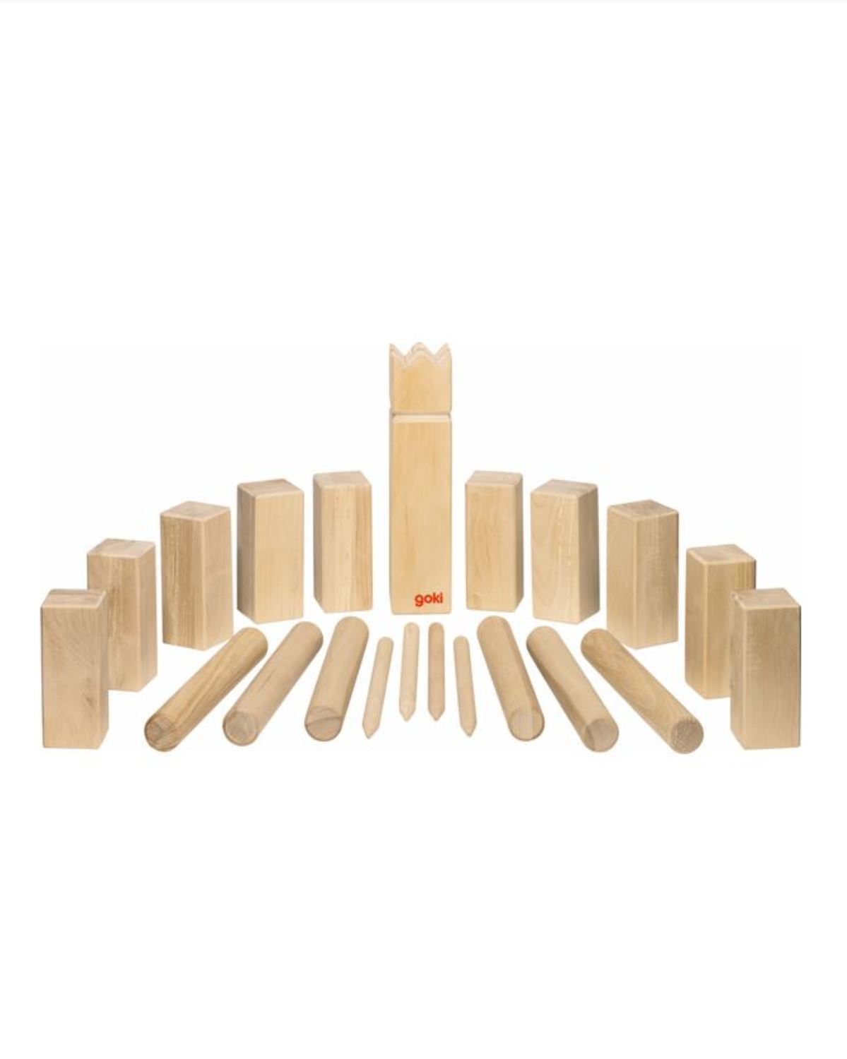 Kubb, Vikings game 21 pcs, in a cotton bag