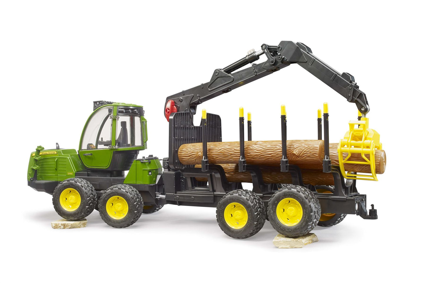 John Deere 1210E Forwarder with grab and 4 trunks