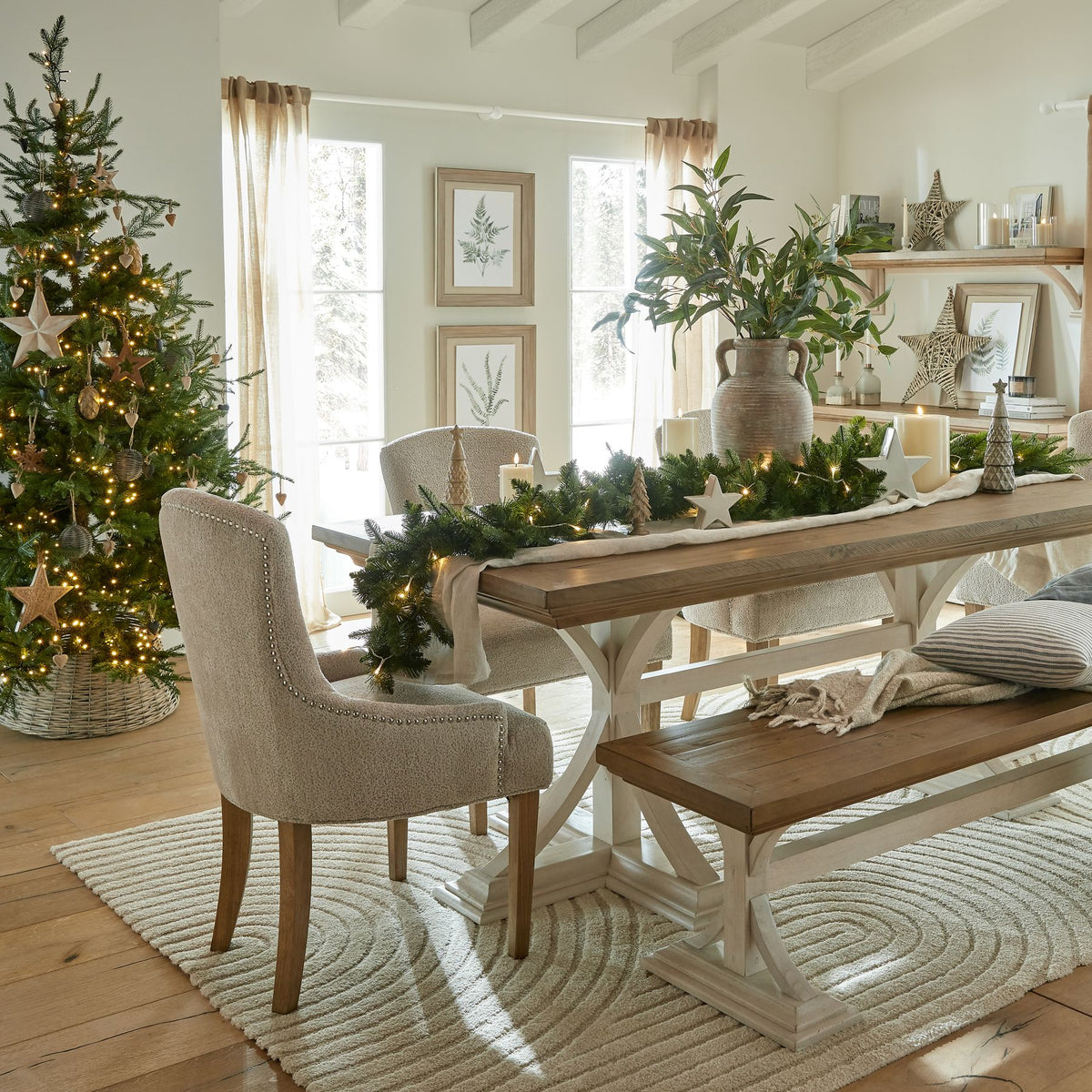 The Noel Collection Wicker Bauble - BROWN