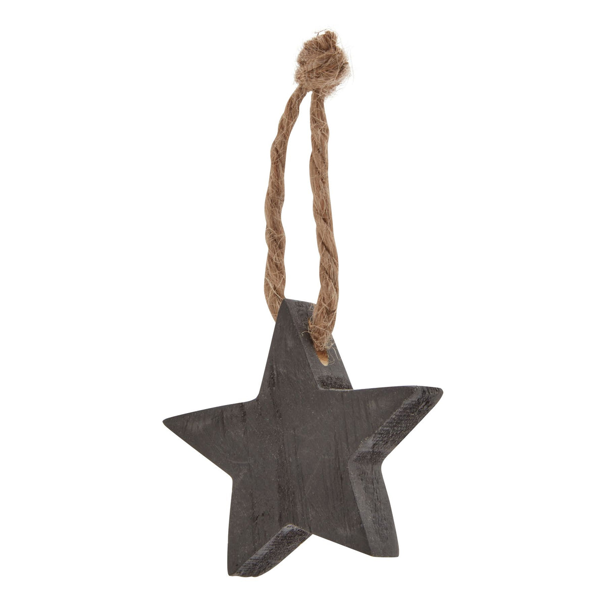 Pack Of 90 Wooden Star Hanging Decorations - BROWN