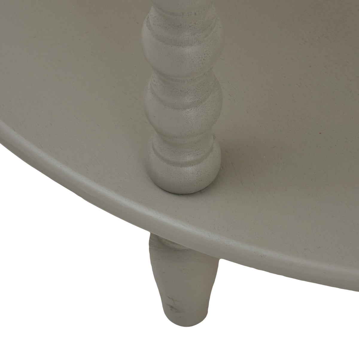 The Camden Collection Half Moon 3 Tier Table - GREY