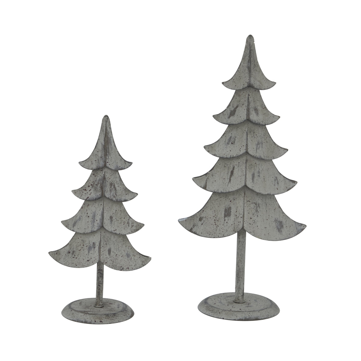 Rustic Metal Standing Tree - BROWN
