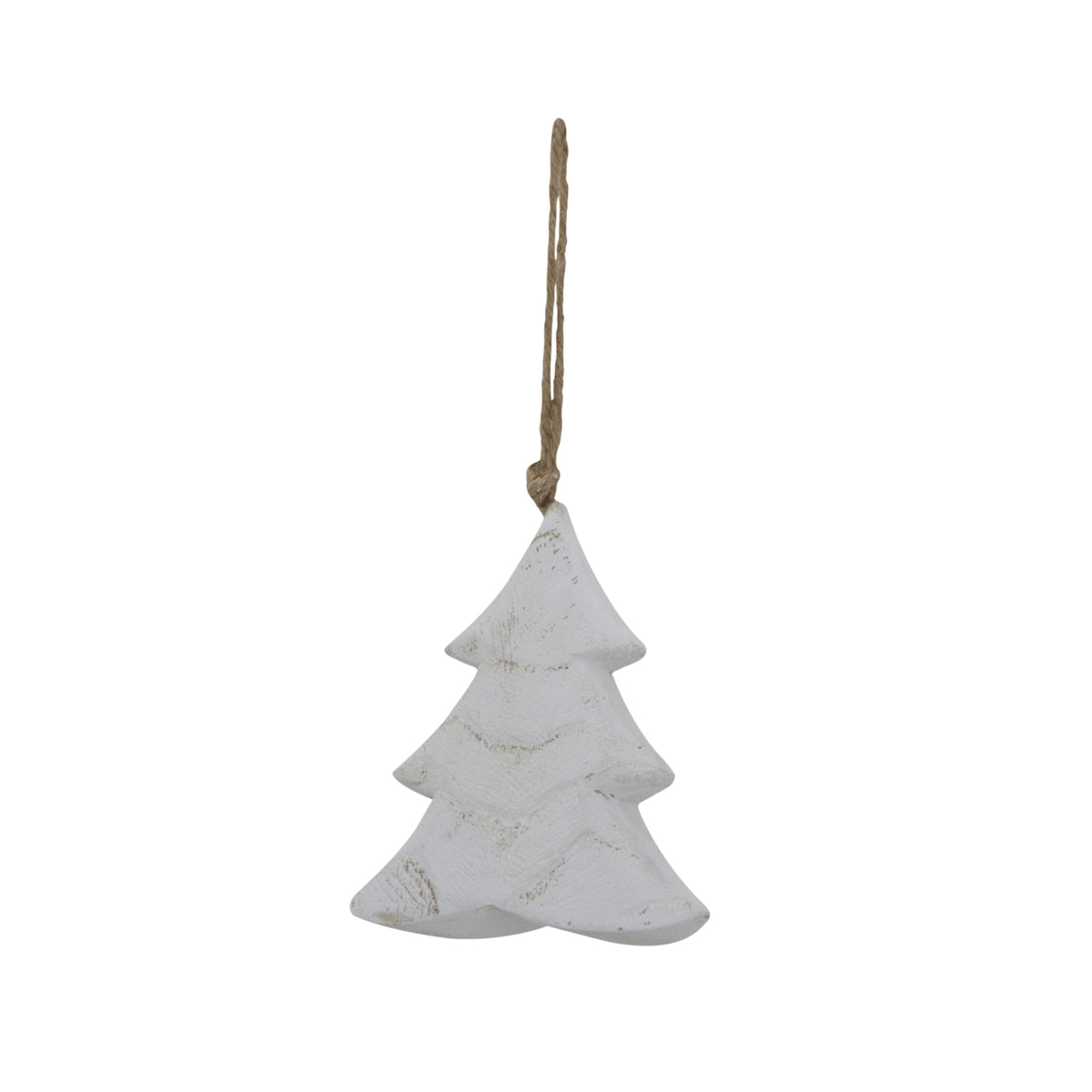 Whitewashed Rustic Hanging Tree - WHITE