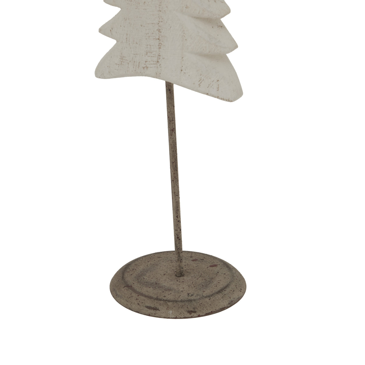 Whitewashed Tall Tree On Stand - WHITE
