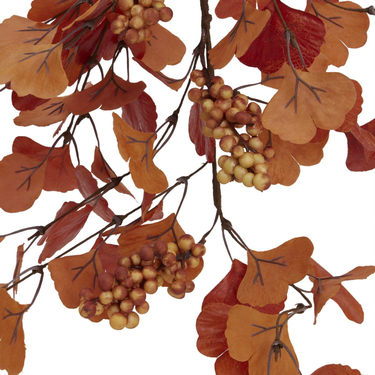 Large Autumn Spray With Berries - BROWN