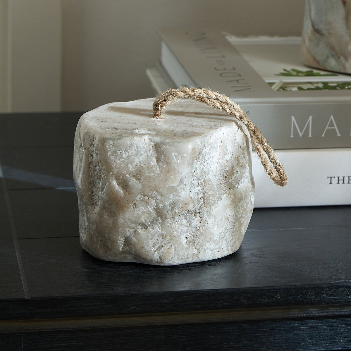 Marble Doorstop - WHITE