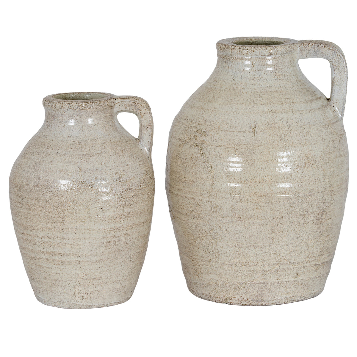 Tarn Collection Medium Jug With Handle - WHITE