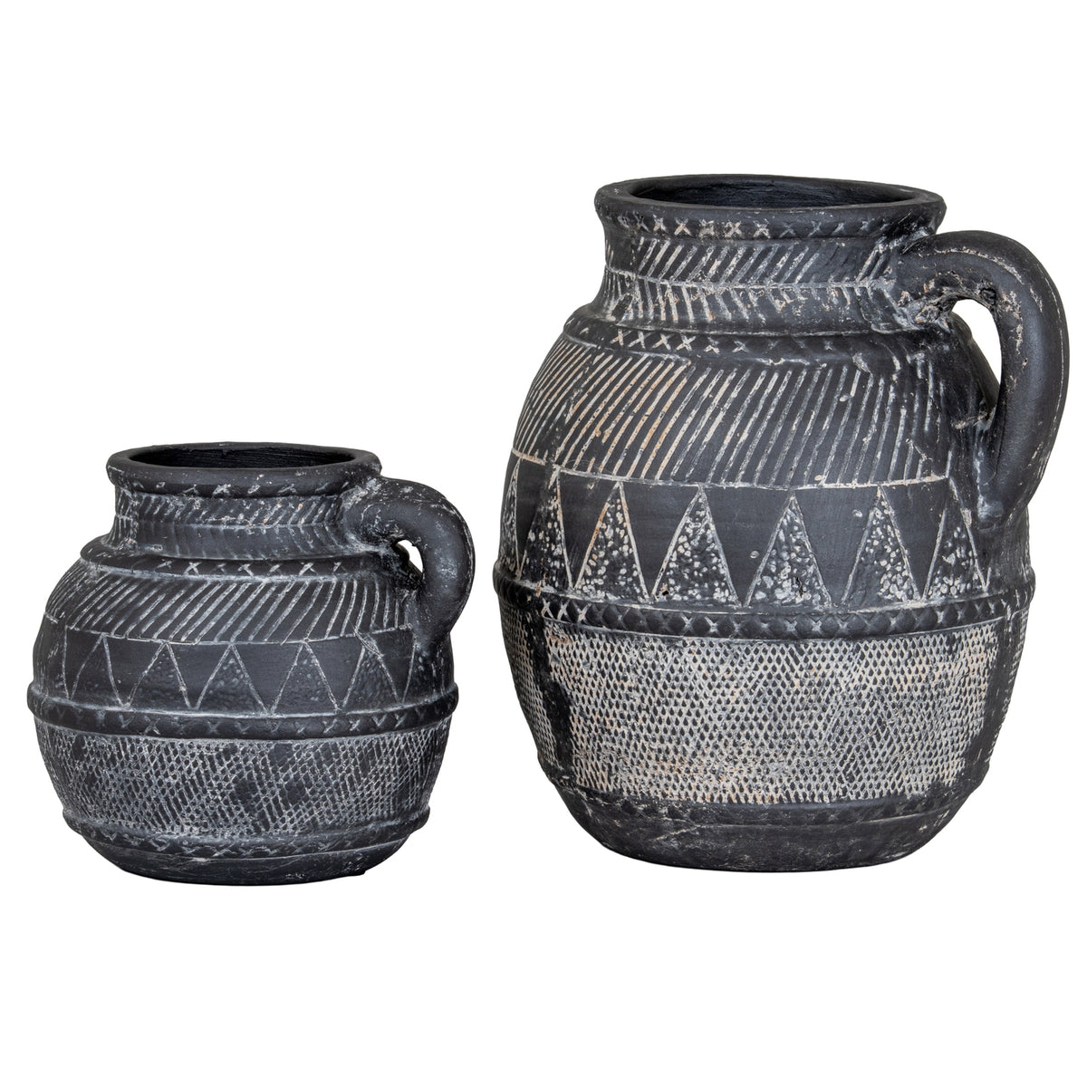 Etched Collection Tall Jug - BLACK