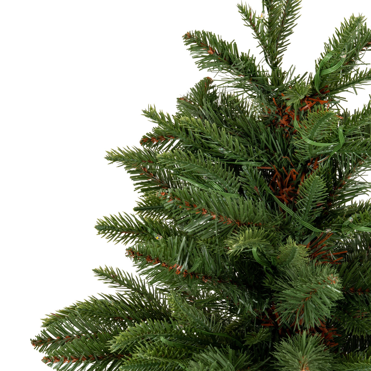 Norway Fir Pre-Lit LLED 300L Fir Tree In Rattan Pot - GREEN