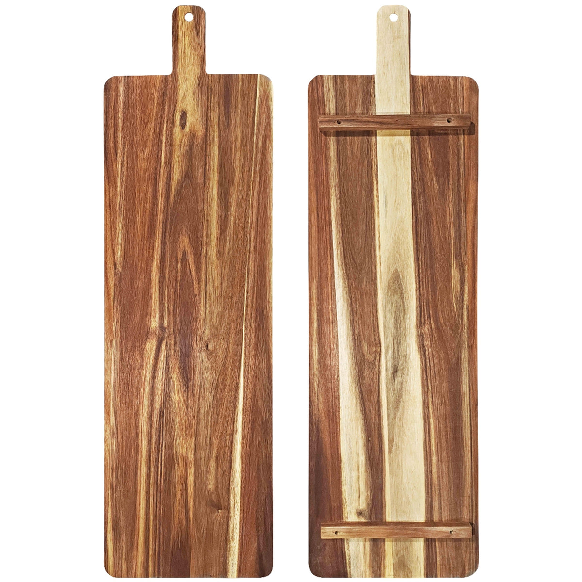 Large Raised Acacia Serving Board - BROWN