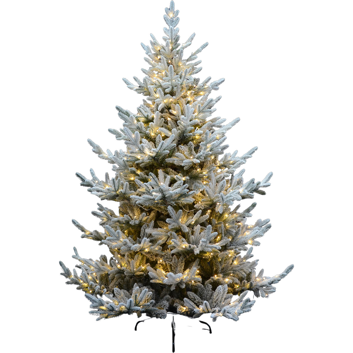 Snowy Spruce 7Ft Pre Lit 500 Led Christmas Tree - WHITE