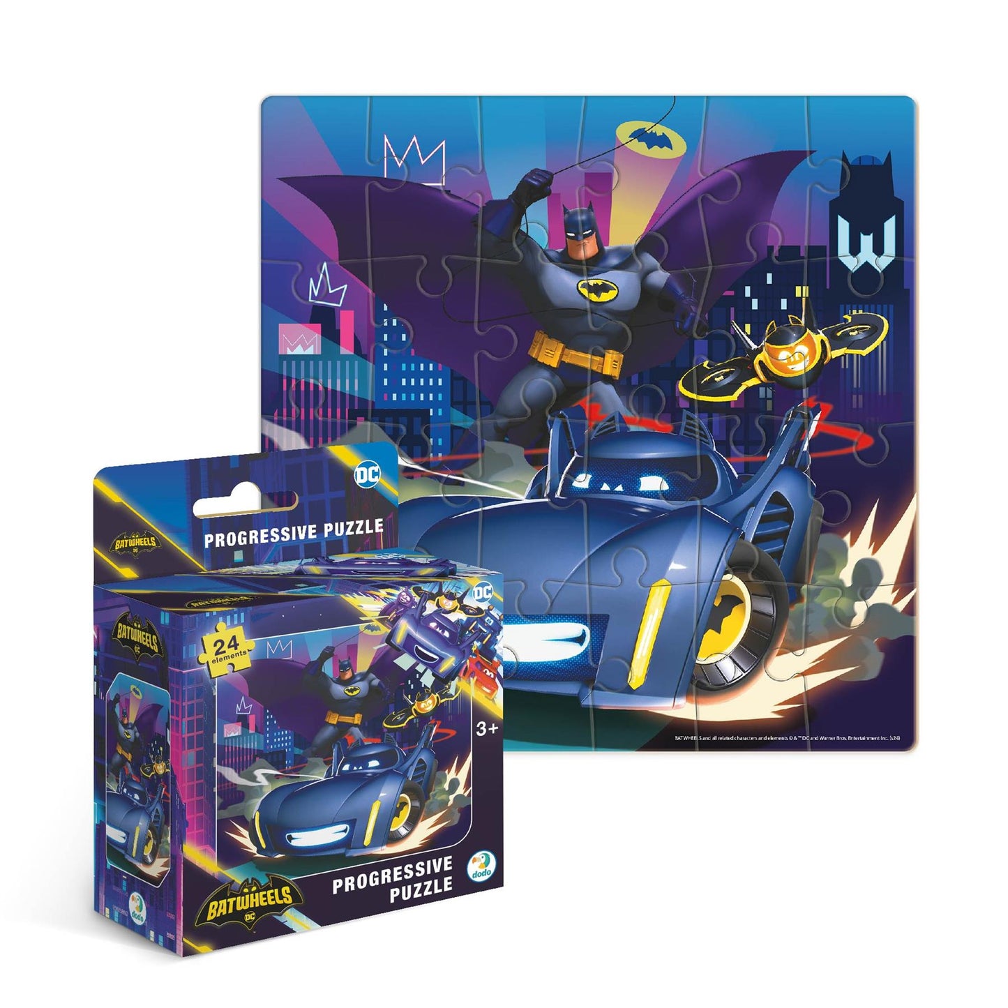 Puzzle Batwheels. The Batmobile. Bam 24 pcs