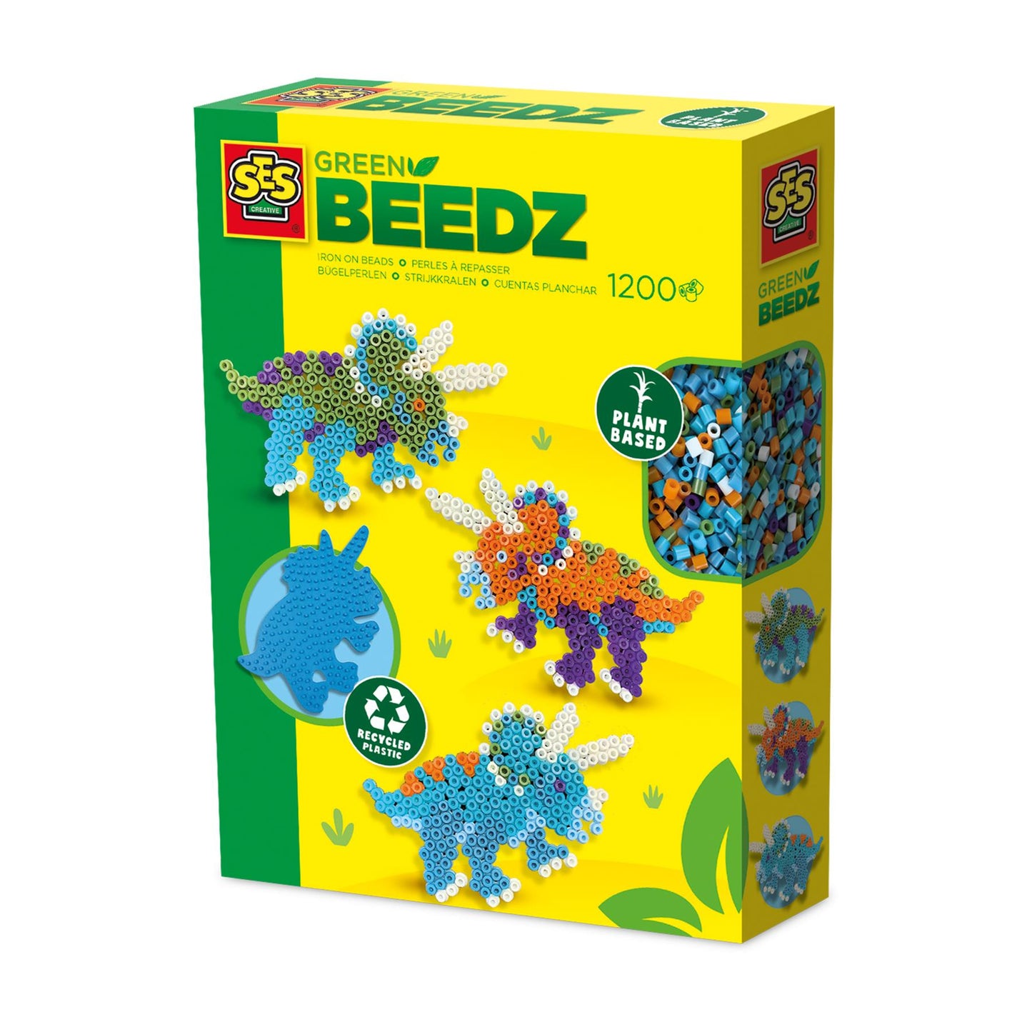 Green Beedz - Iron on beads set Triceratops dino - 17658