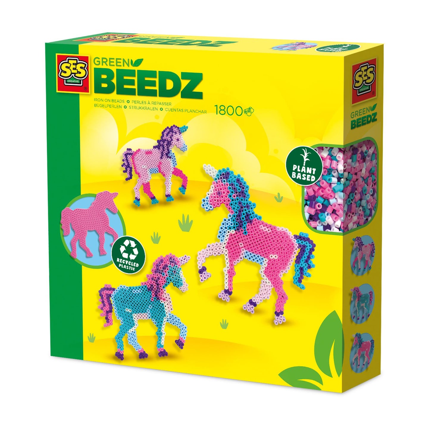 Green Beedz - Iron on beads set unicorn