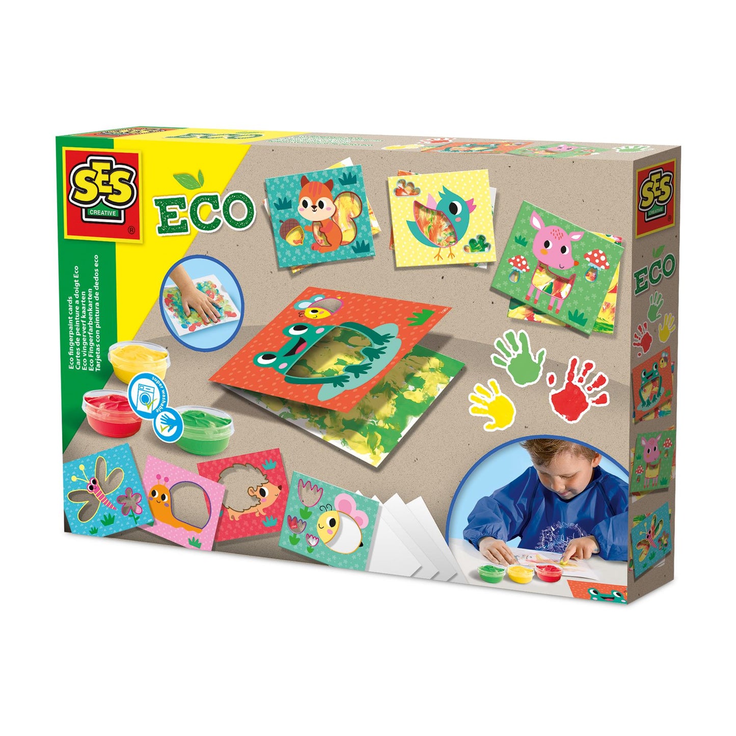 Eco fingerpaint cards