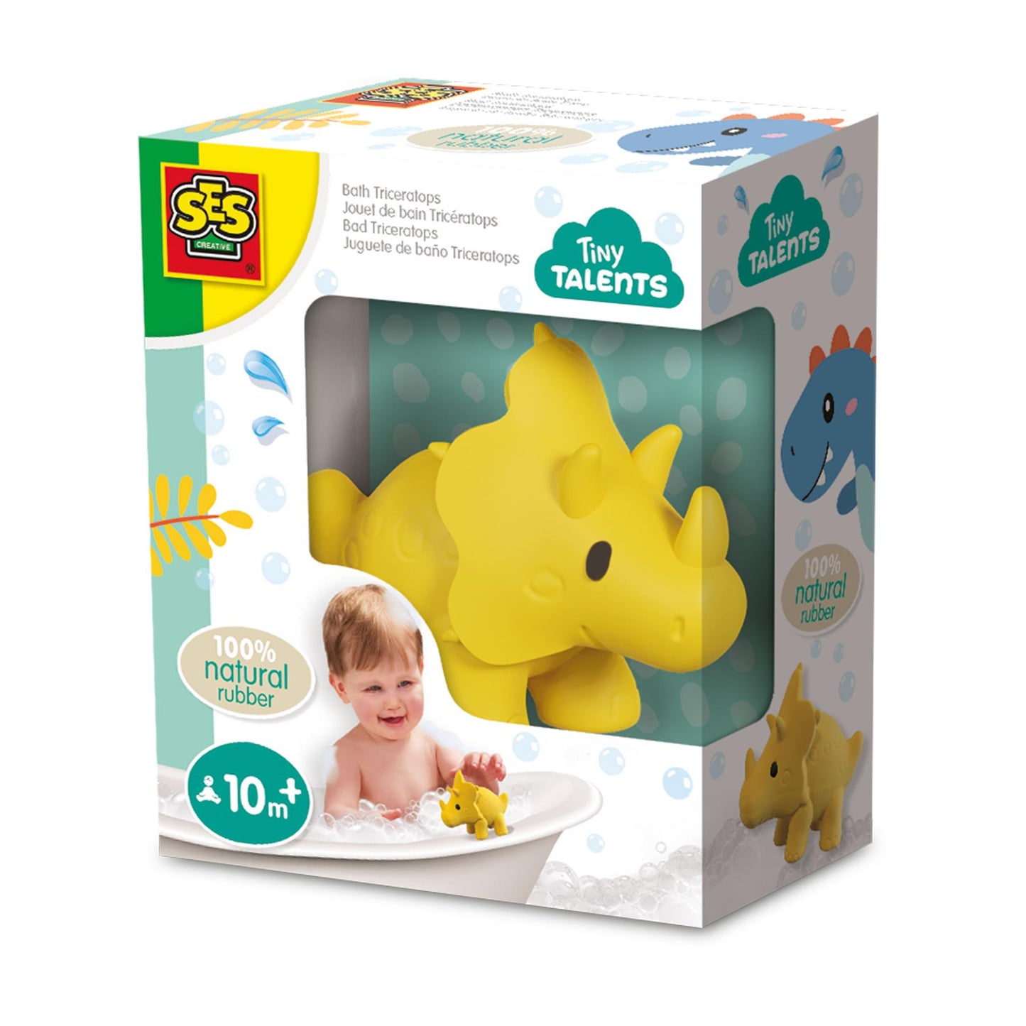 Bath Triceratops - 100% natural rubber