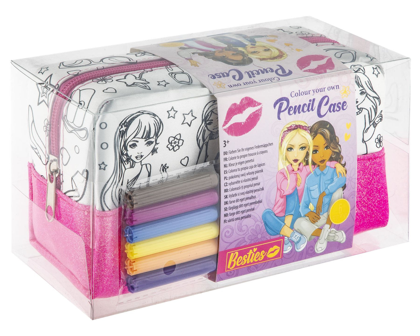 Besties Colour your own Pencil Case