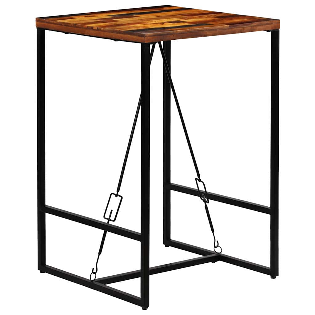 246288 vidaXL Bar Table Solid Reclaimed Wood 70x70x106 cm - Brown