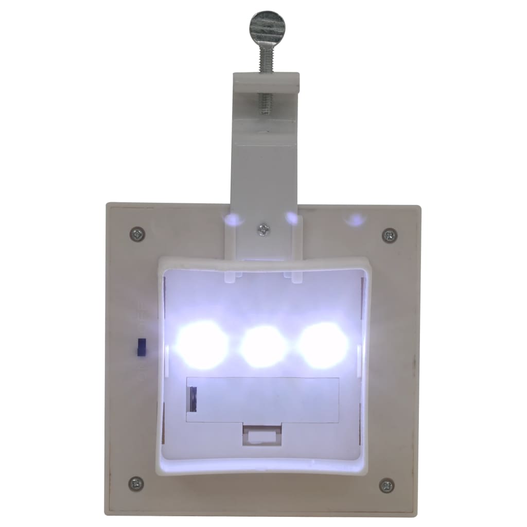 vidaXL Outdoor Solar Lamps 6 pcs LED Square 12 cm White