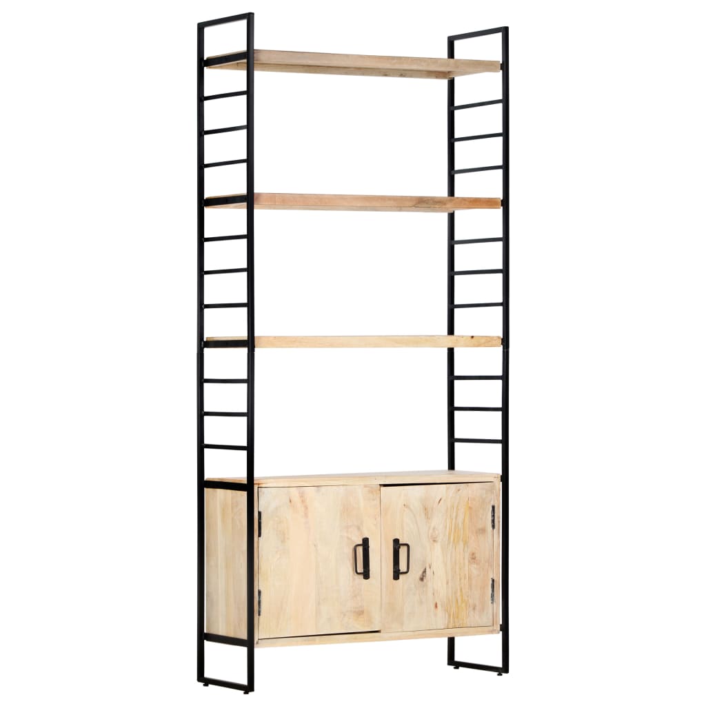 vidaXL 4-Tier Bookcase 80x30x180 cm Solid Mango Wood - Brown