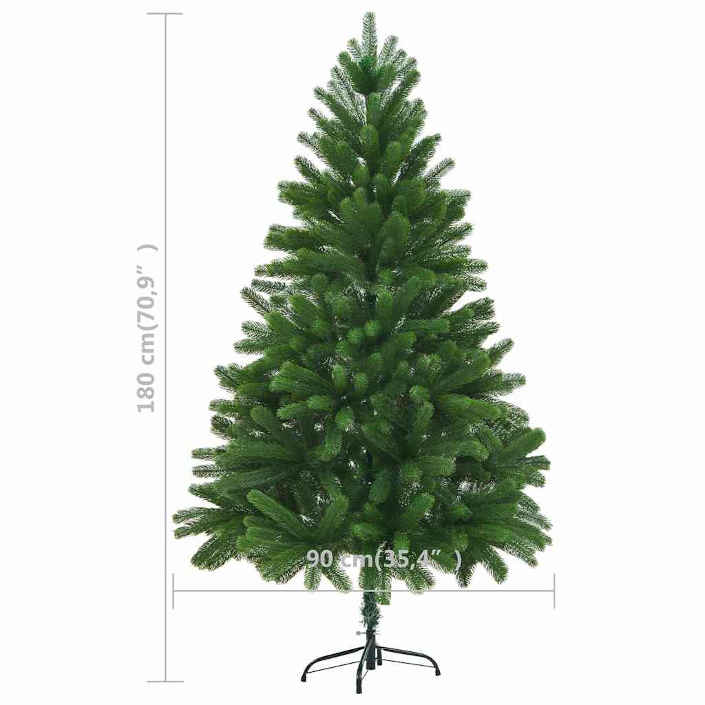 vidaXL Artificial Pre-lit Christmas Tree with Ball Set 150 cm Green - Gre - 75 x 75 x 150 cm