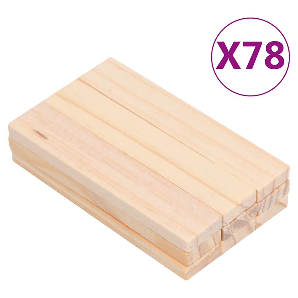 vidaXL 150 Piece Wooden Building Block Set Solid Pinewood Painted - Blue