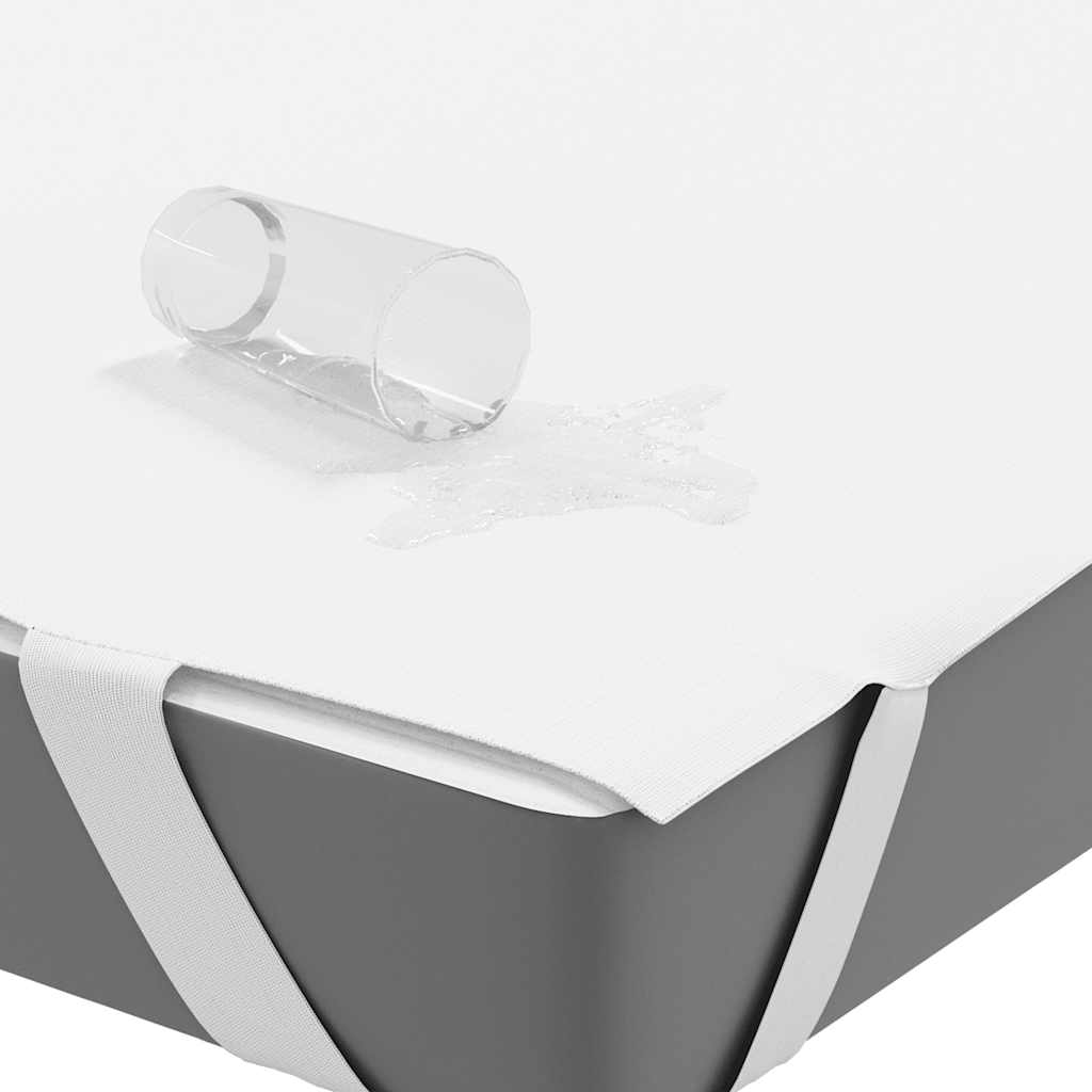 vidaXL Mattress Protector White 140x190 cm Waterproof - 190 x 140 cm