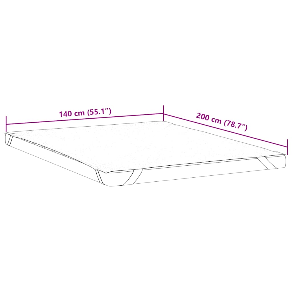 vidaXL Mattress Protector White 140x200 cm Waterproof - 200 x 140 cm
