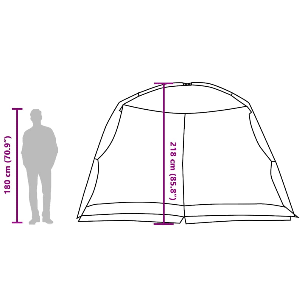 vidaXL Mosquito Tent with Roof Azure Blue 320 x 320 x 218 cm