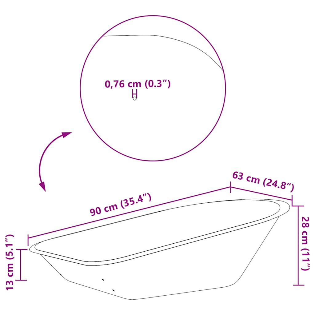 vidaXL Wheelbarrow Tray Replacement Silver 90 x 63 x 28 cm