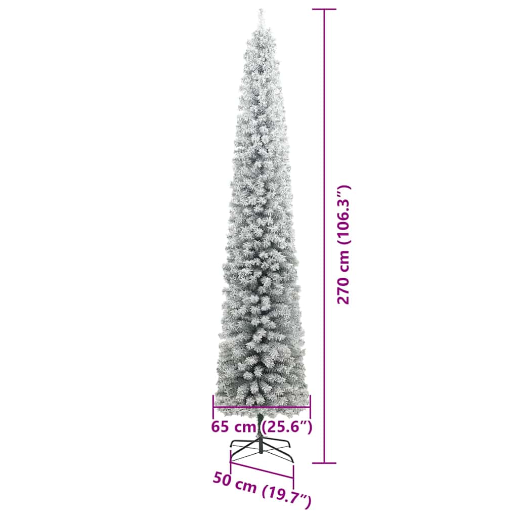 vidaXL Artificial Christmas Tree with 300 LEDs with Stand Green 270 cm - 45595