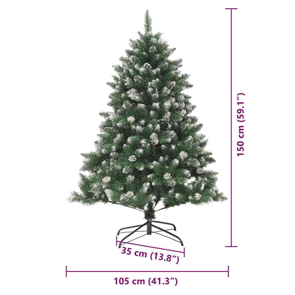 vidaXL Artificial Christmas Tree Green 150 cm - 46122