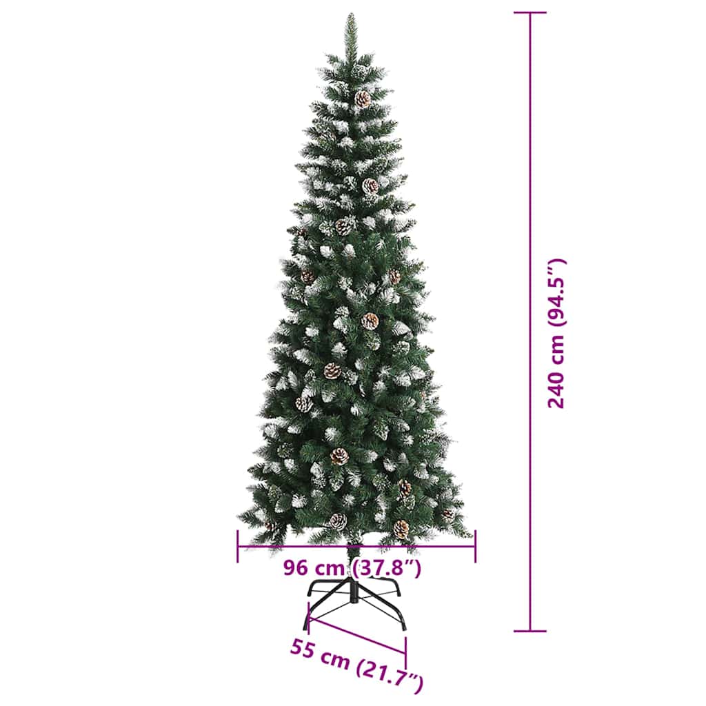 vidaXL Artificial Christmas Tree Green 240 cm - 47230