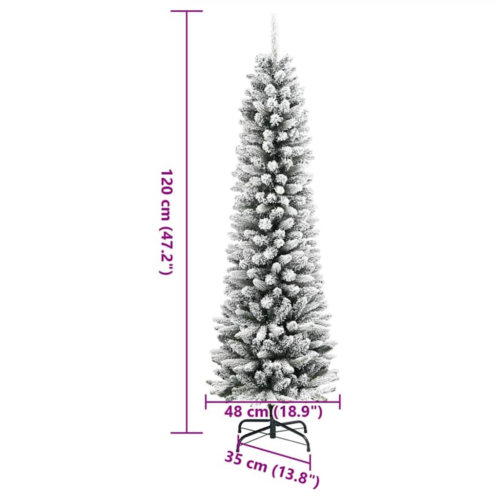 vidaXL Artificial Christmas Tree White 120 cm - 48573