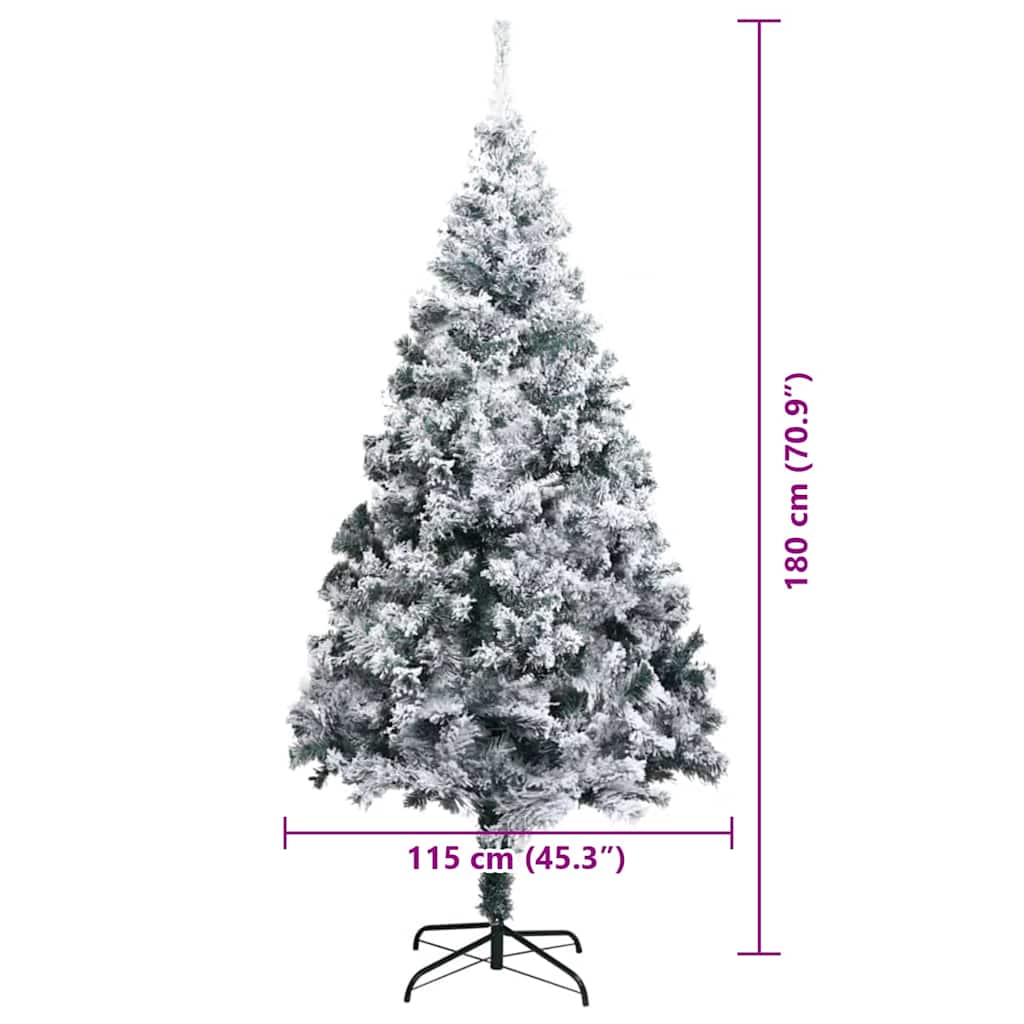 vidaXL Artificial Christmas Tree White 180 cm - 50333