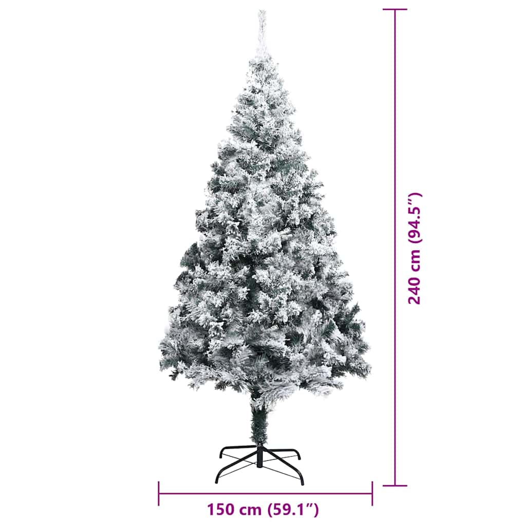 vidaXL Artificial Christmas Tree White 240 cm - 50422