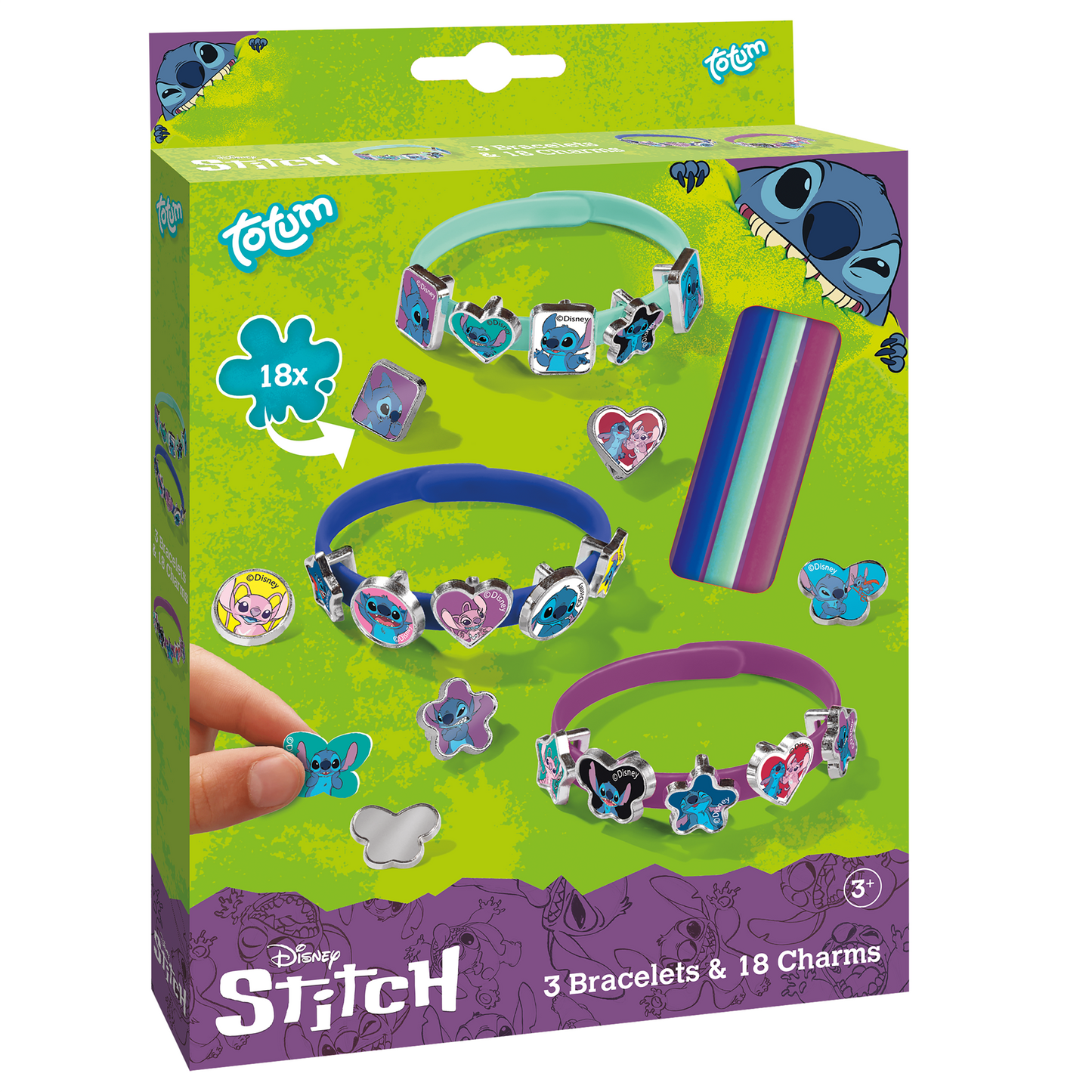 Stitch - 3 Charms & 18 Bracelets