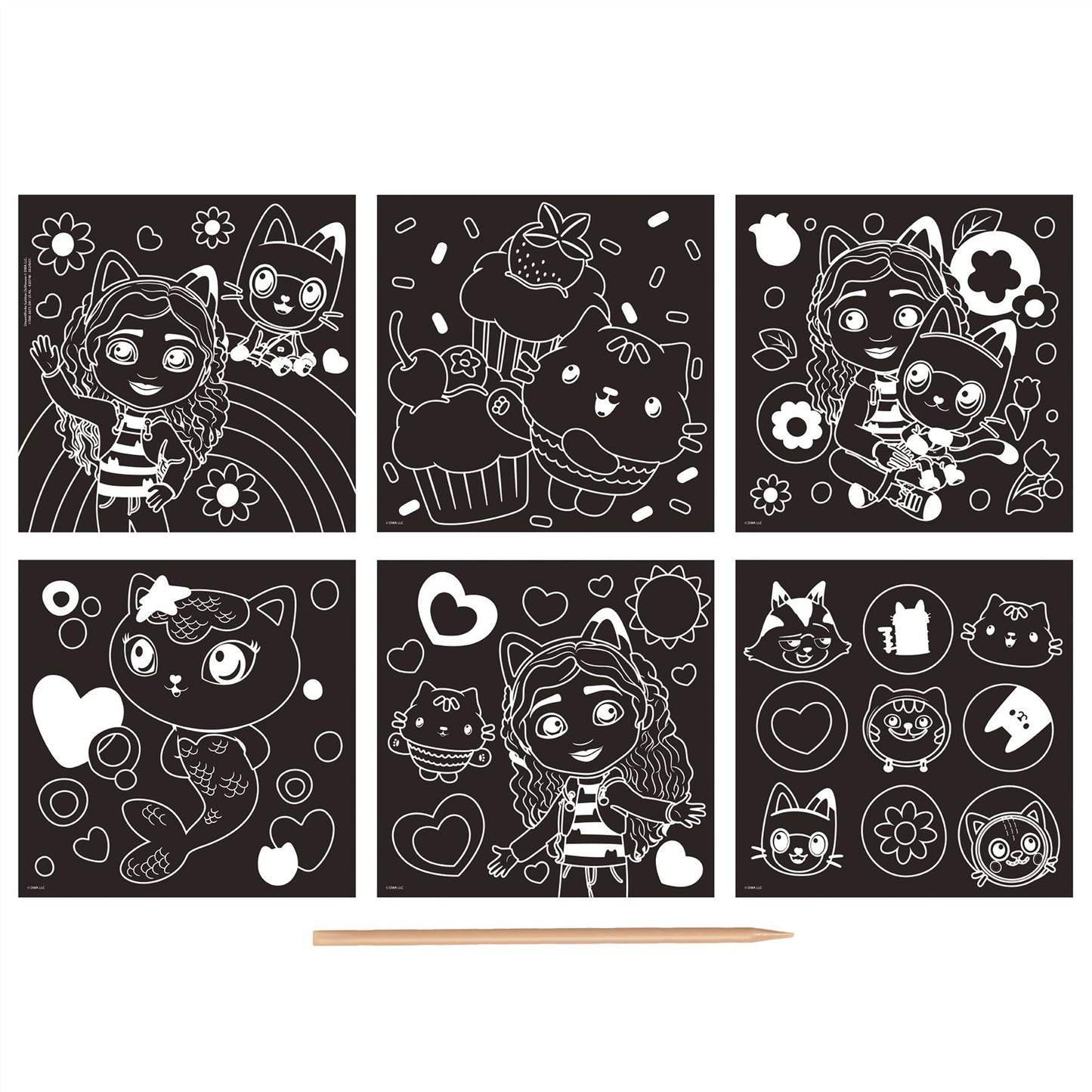 Gabby Dollhouse 6 Scratch cards