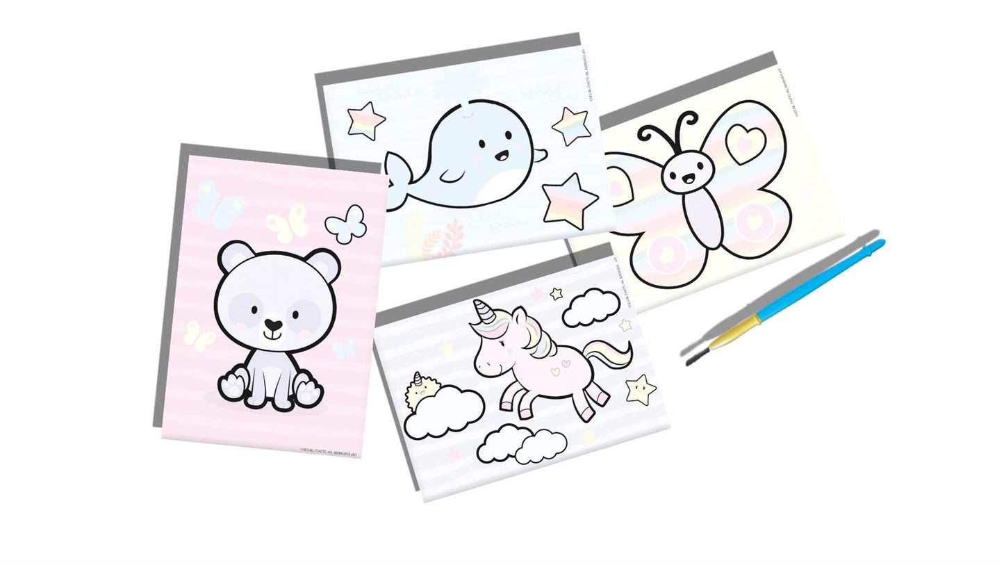 Colouring with water - Fantasy animals