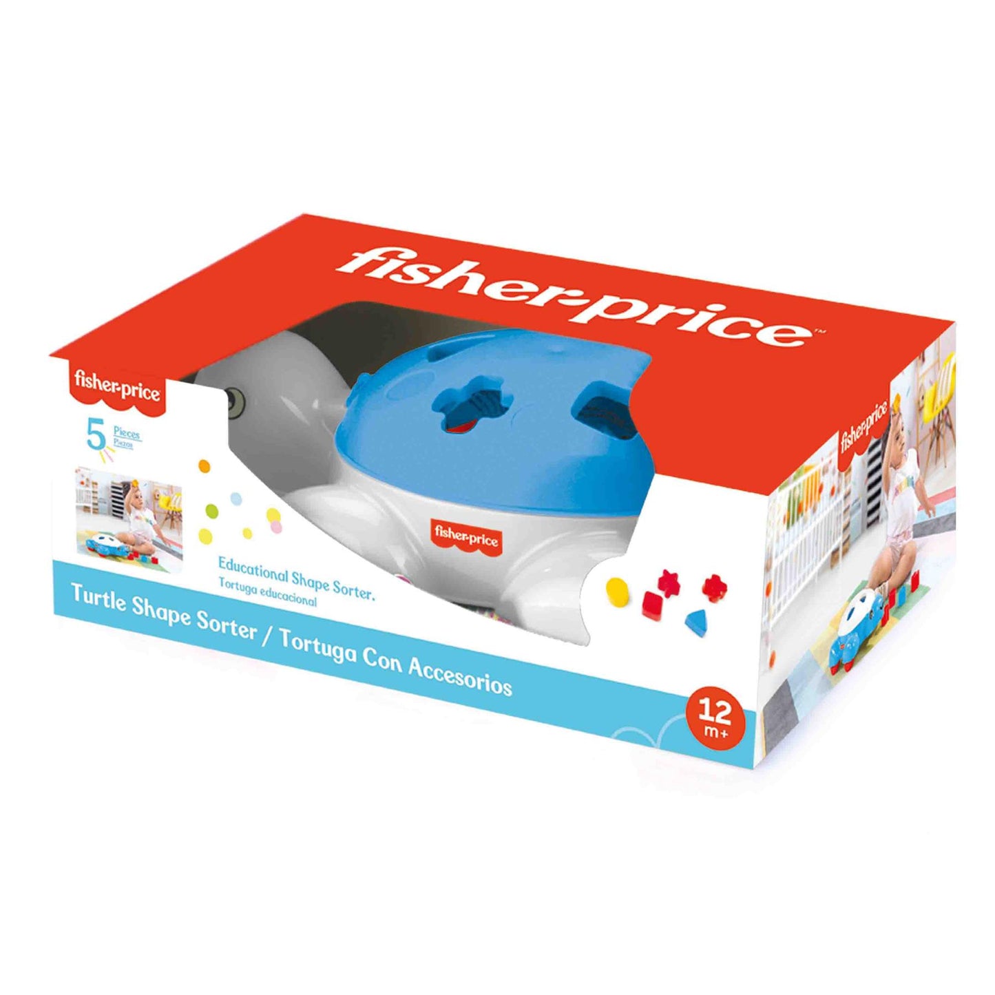 Fisher Price Turtle Shape Sorter 5 pcs