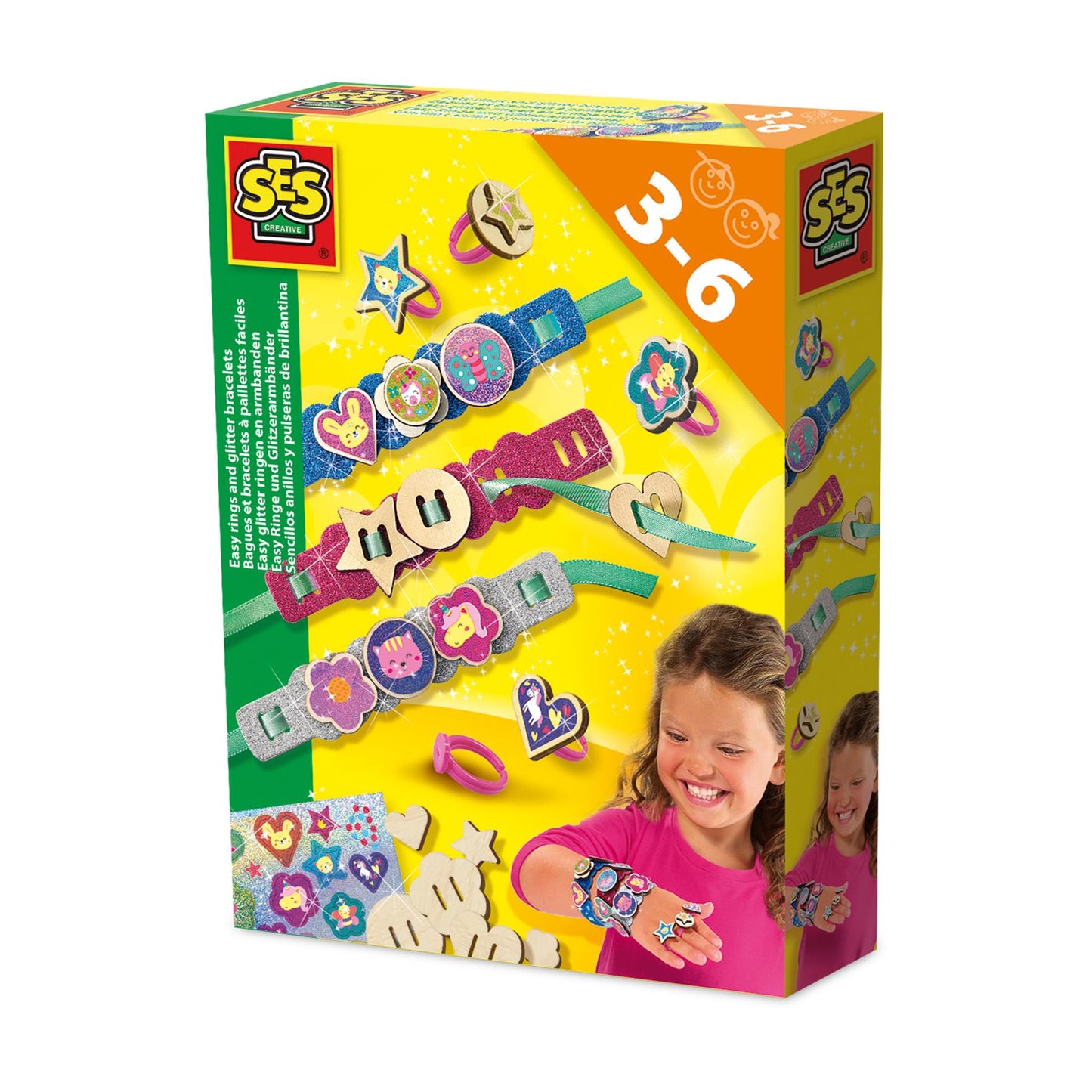Easy rings and glitter bracelets