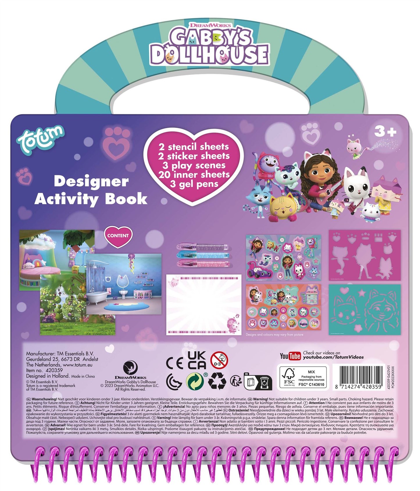 GABBY'S DOLLHOUSE DESIGNER ACTIVITY BOOK