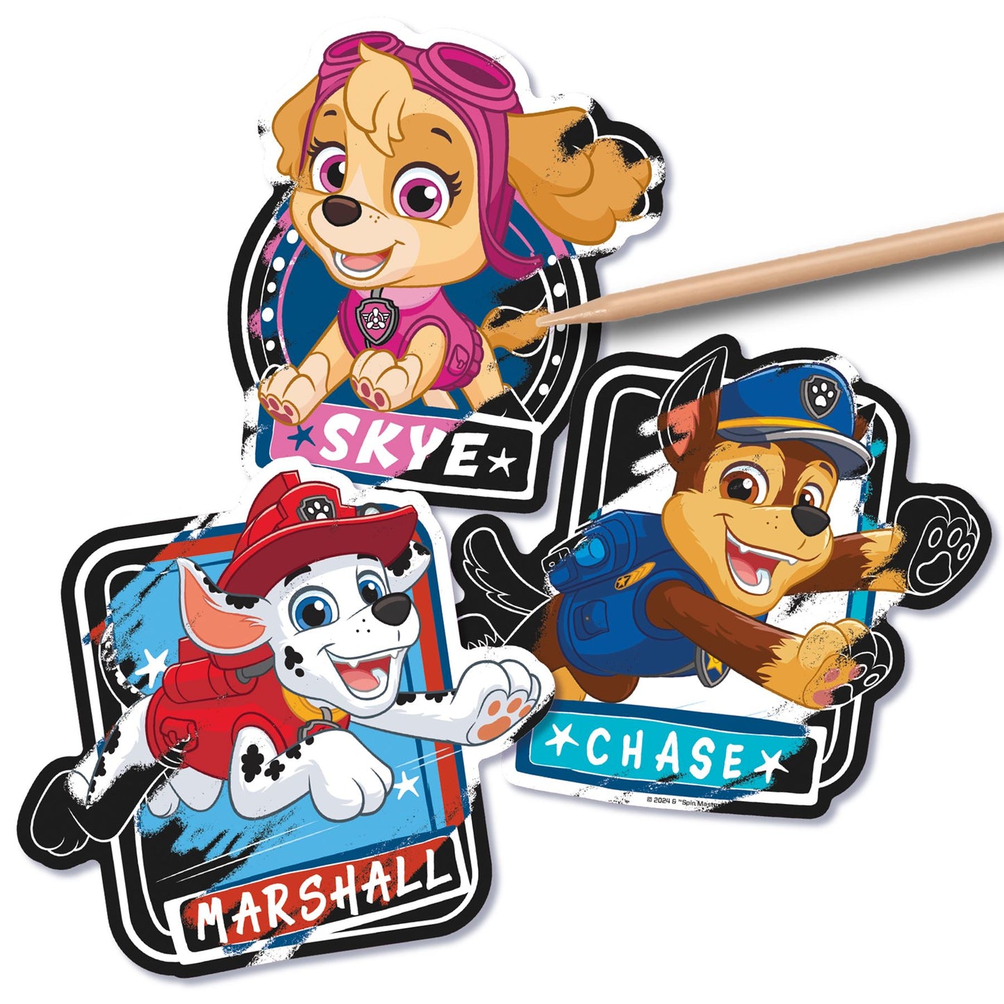 Paw Patrol Scratch Art Stickers