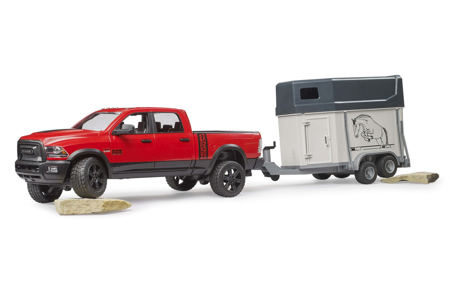 RAM 2500 Power Wagon with horse trailer and 1 horse