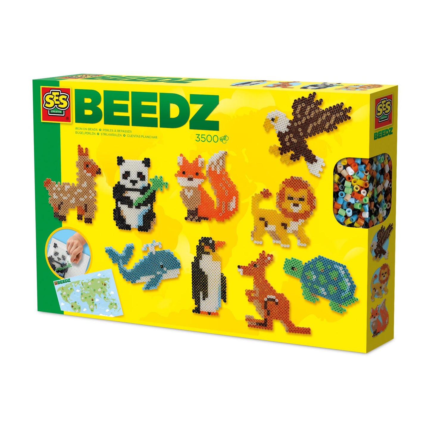 Iron on beads - World animals - 17545