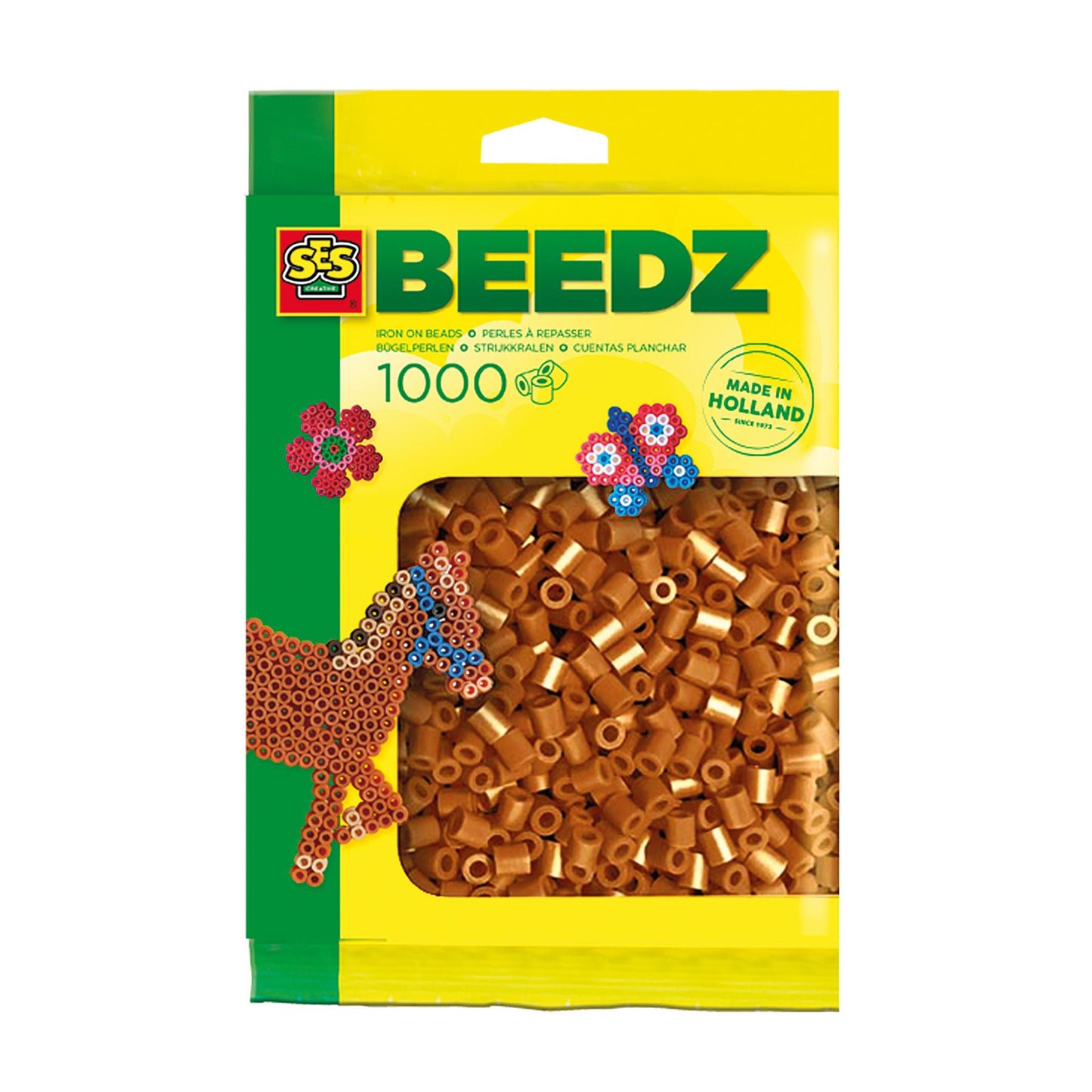 Iron on beads 1000 brown