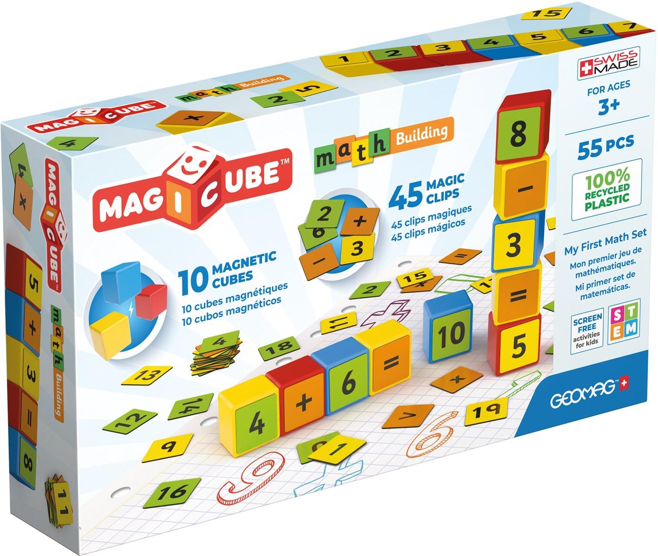 Geomag Magicube Magnetic Shapes Maths Builder - 55 Pieces