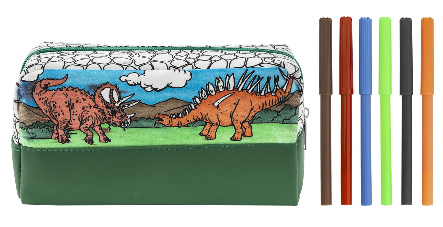 Dino Colour your own Pencil case