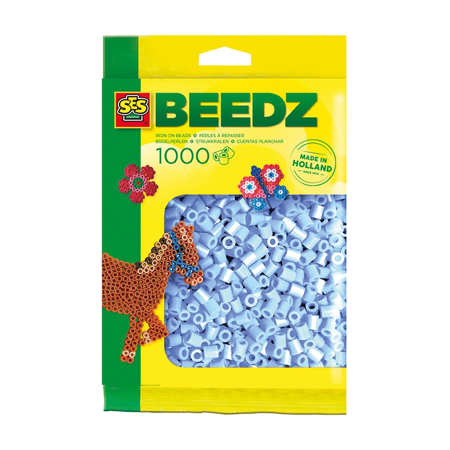 Iron on beads 1000 light blue